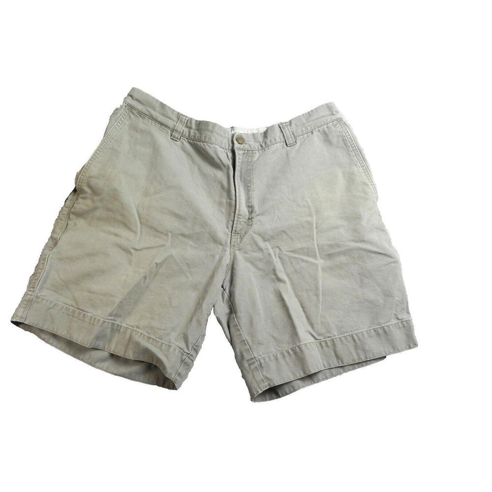 Columbia Shorts‎ Adult 36 Gray American Outdoor Sportswear Flat Front Chino Mens